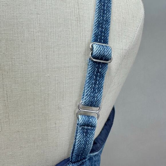 Vintage Y2K Harley Davidson Denim Bustier Crop Top Corset Style Tank Small - Picture 10 of 16